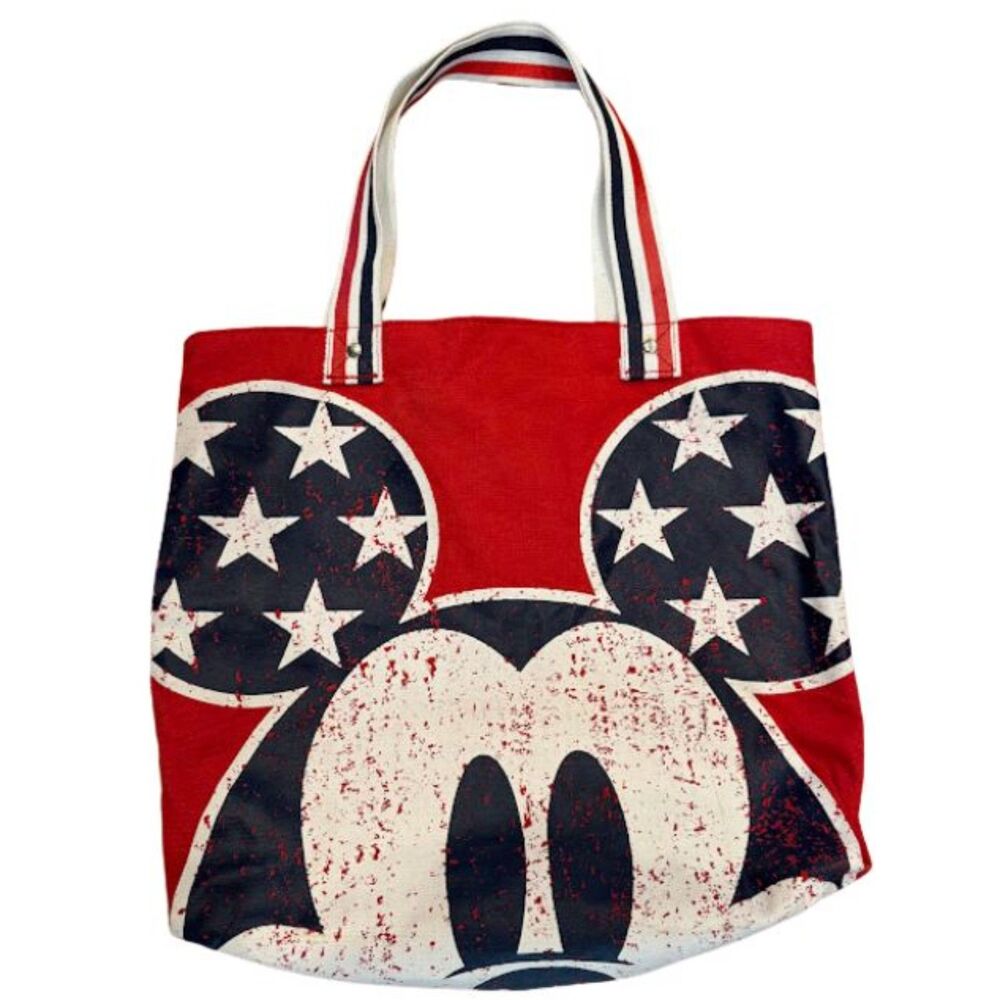 Disney Mickey mouse tote bag american red white and blue america euc